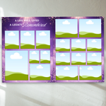Purple Roses Funeral Program Template: 8-Page Memorial (Canva, PDF Download)