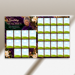 Purple Funeral Program Canva Template | 8 Page Memorial Booklet
