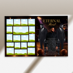 Basketball Funeral Program Canva Template |8 Page Memorial Booklet