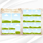 White Roses Funeral Program Template, Memorial Obituary (Canva Template)