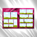 Pink Roses Funeral Program Template: 8-Page Memorial (Canva PDF)