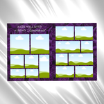 Purple Roses Funeral Program Template: 8-Page Memorial (Canva, Digital Download)