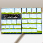 Funeral Program Canva Template | Heavenly Dove Memorial Theme | 8 Page Memorial Booklet