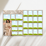 8 Page Blush Pink Funeral Program Template, Editable Floral Obituary Booklet, Celebration of Life, Memorial Canva Template