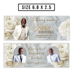 Memorial Bench 10 Canva Templates, Editable, Roses Design, Celebration of Life (PDF File)