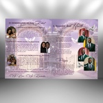Purple Funeral Program Template: 8-Page Memorial (Canva, PDF Download)