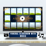 Blue & Gold Memorial Slideshow – 30-Slide Canva Video – preview image 5