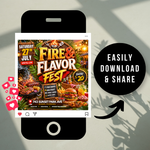 Backyard Cookout Flyer, BBQ Flyer, Summer Cookout Flyer, DIY Design Template, Food Flyer, Social Media Flyer, Party Flyer, Canva Editable
