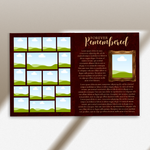 Elegant Funeral Program Canva Template | Brown Gold Theme | 8 Page Memorial Booklet