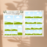 White Roses Funeral Program Template, Memorial Obituary (Canva Template)