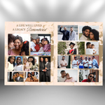 Brown Funeral Program Template: 8-Page Memorial, Celebration of Life (Canva, PDF Download)