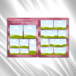 Pink Roses Funeral Program Template: 8-Page Memorial (Canva PDF)