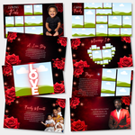 Red & Black Funeral Slideshow Template, Celebration of Life (Canva, 30 Slides, MP4)