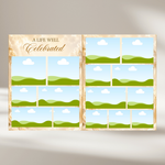 Cream & Beige Floral Funeral Program Template, 8-Page Memorial (Canva, PDF)