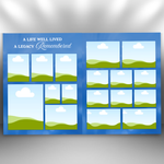 Light Blue Sky & Roses Funeral Program Template – preview image 6