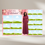 Pink Roses Funeral Program Template: 8-Page Memorial, Celebration of Life (Canva Template, PDF Download)