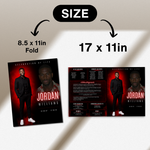 Red Funeral Program Canva Template | Red Theme | 8 Page Memorial Booklet