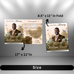 Brown Funeral Program Template: 8-Page Memorial, Celebration of Life (Canva, PDF Download)