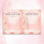 Pink Baby Shower, Activity Booklet, Baby Shower Template, Printable Party Games, 12-Page(Canva Editable, Digital Download)