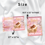 Baby Girl Funeral Program Template, 8-Page Memorial (Canva, PDF)