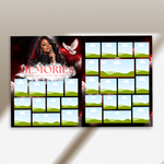 Red & Cloud Funeral Program Canva Template | Red Theme | 8 Page Memorial Booklet
