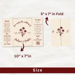Whimsical Hand Drawn Gatefold Wedding Invitation Template: Classic Floral Invite (Editable Canva Template)
