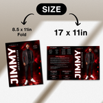 Red Funeral Program Canva Template | Red Theme | 8 Page Memorial Booklet