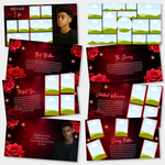 Red & Black Funeral Slideshow Template, Celebration of Life (Canva, 30 Slides, MP4)