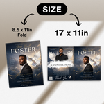Elegant Funeral Program Canva Template | sky Theme | 8 Page Memorial Booklet