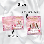 Baby Girl Funeral Program Template, 8-Page Memorial (Canva, PDF)