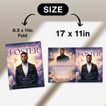 Purple Funeral Program Canva Template | Purple Theme | 8 Page Memorial Booklet