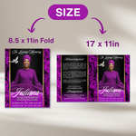 Royal Purple Roses Funeral Program Template: Celebration of Life (Canva, 8 Pages, Digital Download)