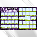Purple Funeral Program Template, 8-Page Memorial (Canva, PDF)
