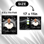 Black Roses Funeral Program Template: 8-Page Memorial, Celebration of Life (Canva Template, PDF Download)
