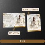 White Roses Funeral Program Template: 8-Page Memorial, Celebration of Life (Canva, PDF Download)