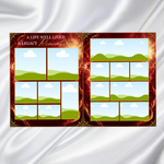 Red & Gold Funeral Program Template: 8-Page Memorial (Canva PDF)
