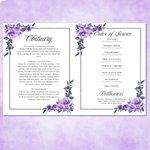 Blush Floral Funeral Program Template: Elegant Celebration of Life (Canva, PDF Download)