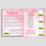 Pink Roses Funeral Program Template: 8-Page Memorial (Canva, PDF Download)