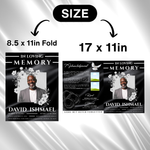 Black Roses Funeral Program Template: 8-Page Memorial, Celebration of Life (Canva Template, PDF Download)