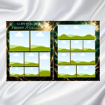 Green & Gold Funeral Program Template: 8-Page Memorial (Canva PDF)