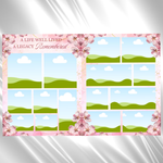 White & Pink Roses Funeral Program Template: 8-Page Celebration of Life (Canva, PDF Download)
