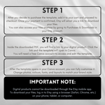 Blue Rose Funeral Program Template, 8-Page Memorial (Canva, PDF)