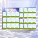 Blue & Gold Funeral Program Template: 12-Page Memorial (Canva PDF)