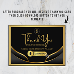 Editable Wedding Thank You Card, Welcome Table Note (Digital Download)