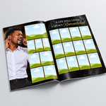 Black & Gold Funeral Program Template: 12-Page Memorial (Canva PDF)