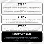 White Roses Funeral Program Template, Memorial Obituary (Canva Template)