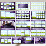 Purple Funeral Slideshow Template, Celebration of Life (Canva, 30 Slides, MP4)