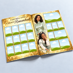 Yellow & Gold Funeral Program Template: 12-Page Memorial (Canva PDF)