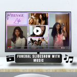 Purple Rose Funeral Slideshow Template, Celebration of Life (Canva, 30 Slides, MP4)
