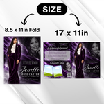 Purple Funeral Program Template, 8-Page Memorial (Canva, PDF)